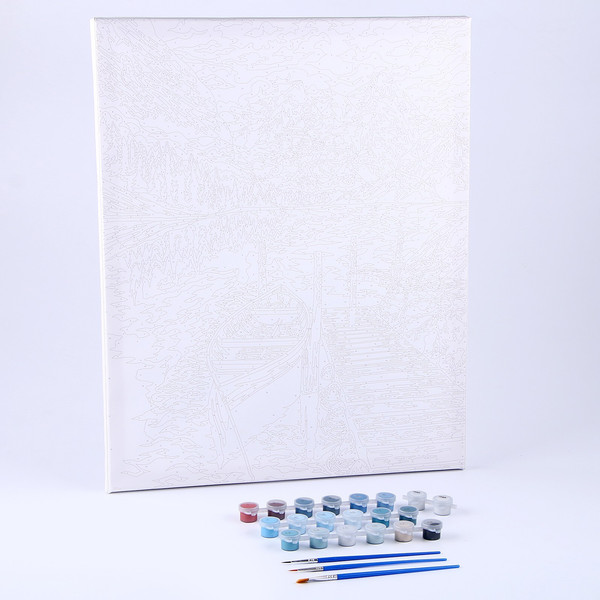 Изображение товара Картина по номерам Школа талантов Зимнее озеро / 9898617