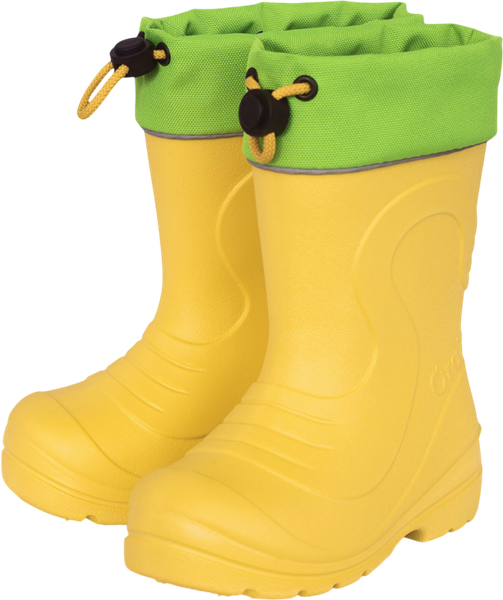 Изображение товара Резиновые сапоги детские O'rain 38(СЕ)220У (р.33-34, желтый/салатовый)