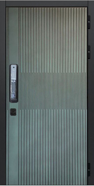 Изображение товара Входная дверь ГРАНИТ Бриони Смарт 77 графит нубук (86x205, правая)