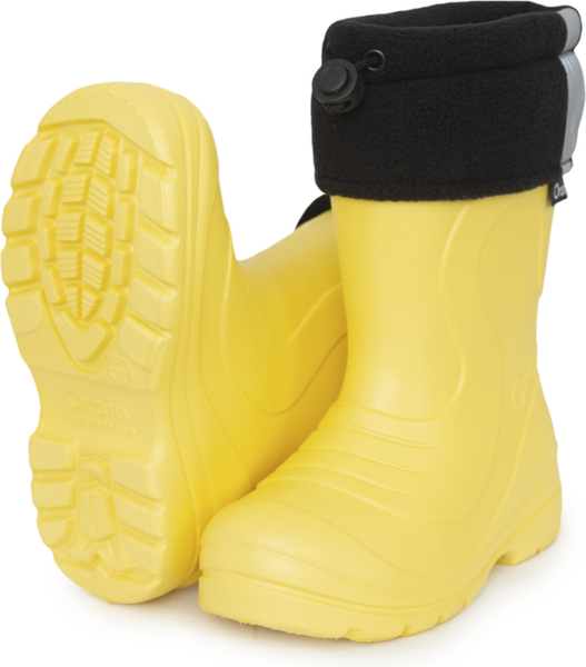 Изображение товара Резиновые сапоги детские O'rain 38(СЕ)220УФ (р.29-30, желтый/черный)