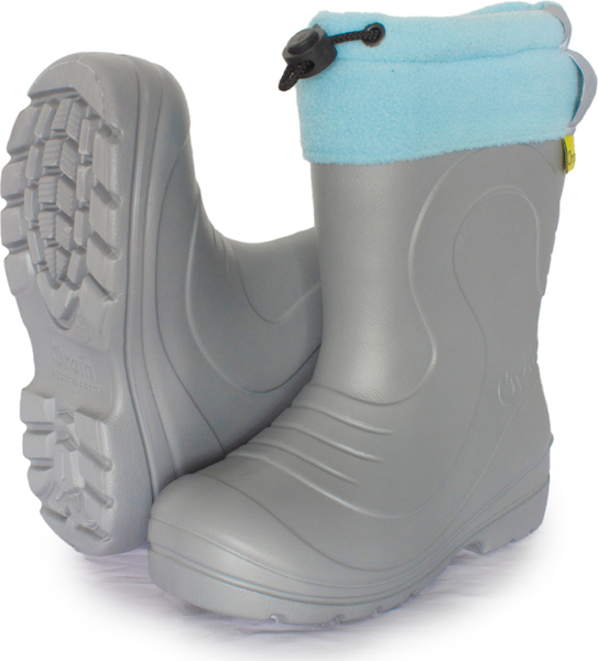 Изображение товара Резиновые сапоги детские O'rain 38(СЕ)220УФ (р.31-32, серый/голубой)
