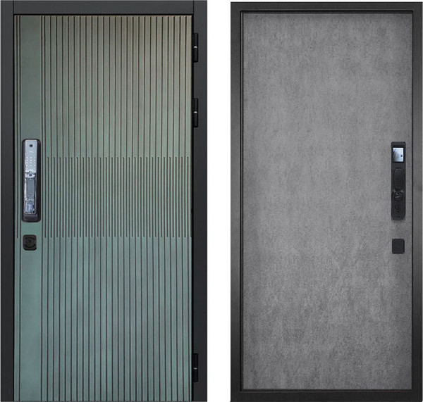 Изображение товара Входная дверь ГРАНИТ Бриони Смарт 77-1 бетон невский (86x205, правая)