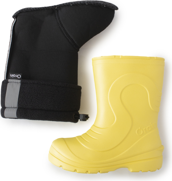 Изображение товара Резиновые сапоги детские O'rain 38(СЕ)220УФ (р.35-36, желтый/черный)