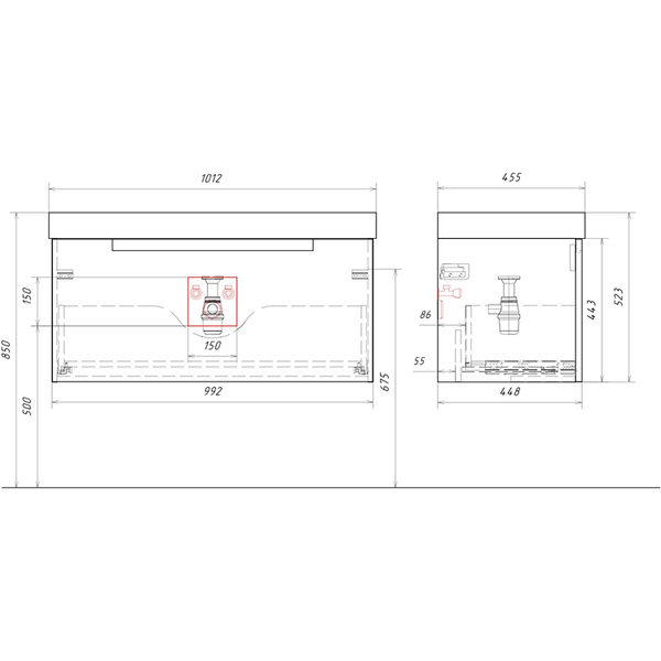 Изображение товара Тумба с умывальником Aqwella VAN01101+4610119205232