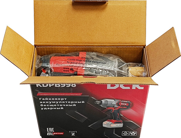 Изображение товара Аккумуляторный гайковерт DCK KDPB998 TYPE Z