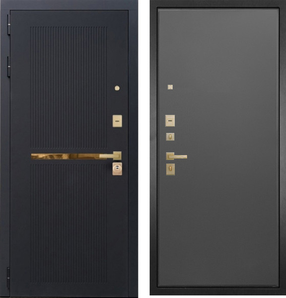 Изображение товара Входная дверь ГРАНИТ Ардеко 77 графит нубук (96x207, левая)