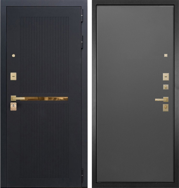 Изображение товара Входная дверь ГРАНИТ Ардеко 77 графит нубук (86x205, правая)