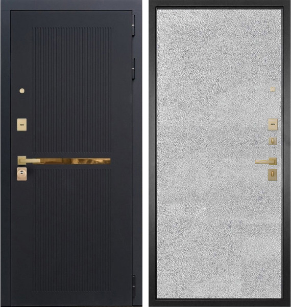 Изображение товара Входная дверь ГРАНИТ Ардеко 77-1 бетон светлый (96x207, правая)