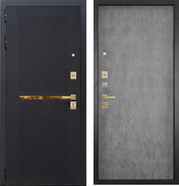 Изображение товара Входная дверь ГРАНИТ Ардеко 77-1 бетон невский (86x205, левая)