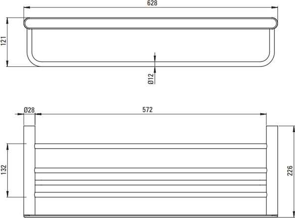Изображение товара Полка для ванной Deante Round Gold BR ADR R531