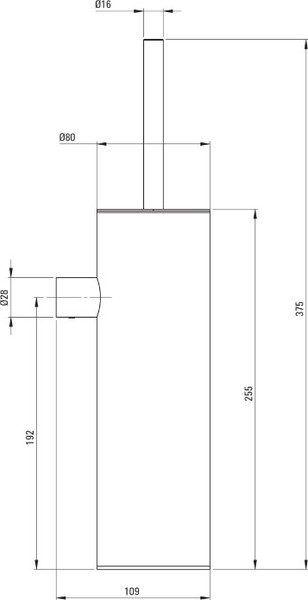 Изображение товара Ершик для унитаза Deante Round ADR 0721