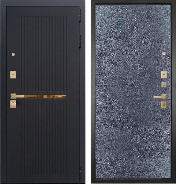 Изображение товара Входная дверь ГРАНИТ Ардеко 77-1 бетон темный (86x205, правая)