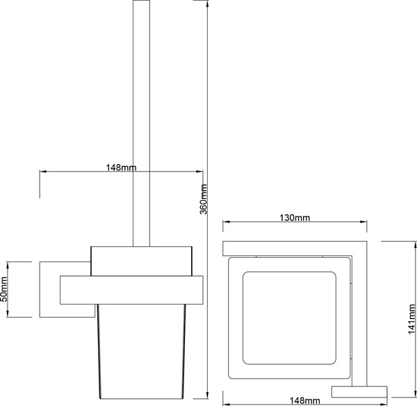 Изображение товара Набор аксессуаров для ванной и туалета Lauter 21SH71062 + 21SH71052 + 21SH71102 + 21SH71092 + 21SH71112 (Matt Black, 5 предметов)