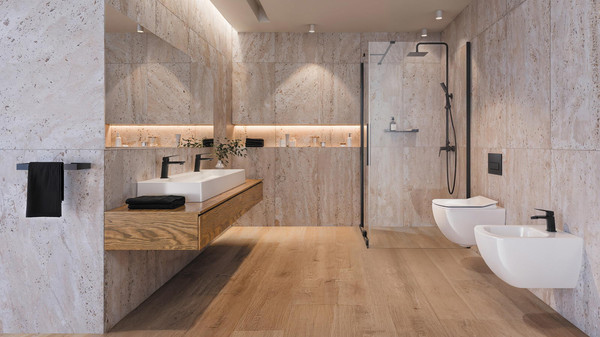 Изображение товара Душевая система со смесителем Deante Blur Nero NQL N4XM