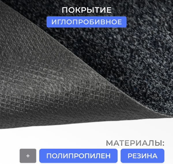 Изображение товара Коврик грязезащитный Sundays Home Entry 50х80см / 200 ST-P 0923 CHARCOAL (черный)