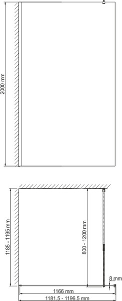 Изображение товара Душевая стенка Wasserkraft Rossel 28W40