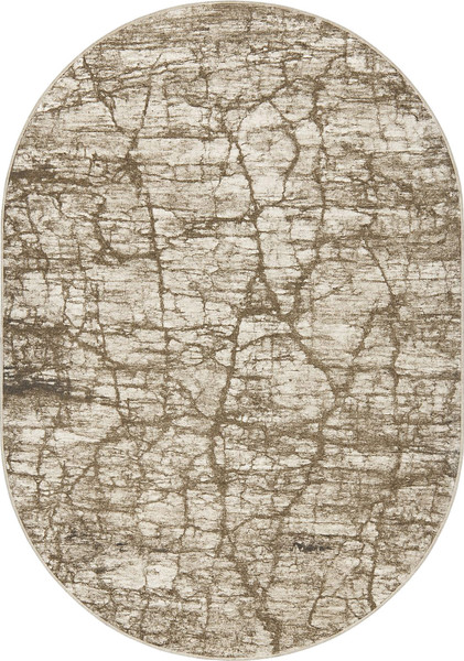 Изображение товара Ковер Radjab Carpet Бьянка Овал D059A / 8798 (2x2.9, Cream Shirink/Vizon FDY)