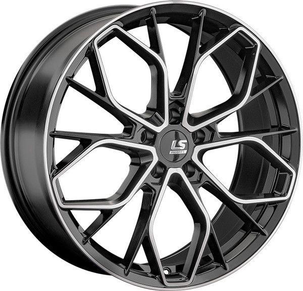 Изображение товара Литой диск LS wheels FlowForming RC71 20x8.5" 5x108мм DIA 65.1мм ET 30мм BKF