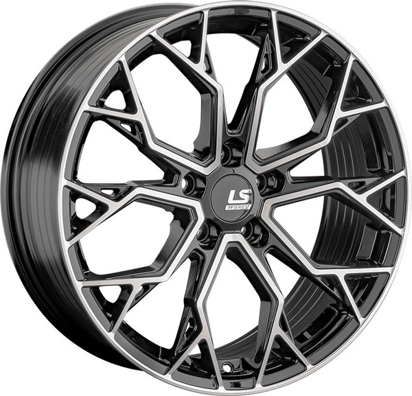 Изображение товара Литой диск LS wheels FlowForming RC61 21x9" 5x114.3мм DIA 67.1мм ET 43мм BKF