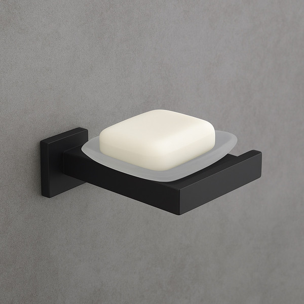 Изображение товара Набор аксессуаров для ванной и туалета Lauter 21SH71062 + 21SH71052 + 21SH71072 + 21SH71092 + 21SH71112 (Matt Black, 5 предметов)