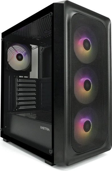 Изображение товара Корпус для компьютера XASTRA A407 4ARGB / A407-4FC12A (черный, без БП)