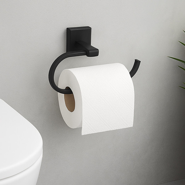 Изображение товара Набор аксессуаров для ванной и туалета Lauter 21SH8392 + 21SH8302 (Matt Black, 2 предмета)