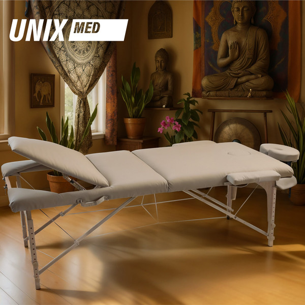 Изображение товара Массажный стол Unix Med Serenity 3 Section / MTSERENITYGY (серый)
