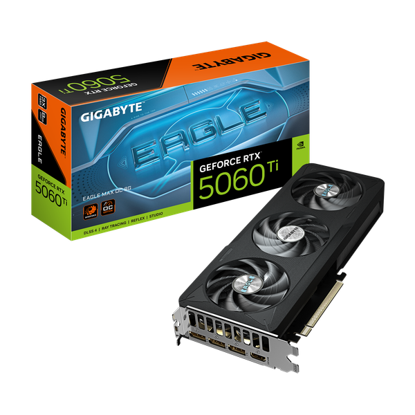 Изображение товара Видеокарта Gigabyte GeForce RTX 5060 Ti Eagle Max OC 8GB (GV-N506TEAGLEMAX OC-8GD)
