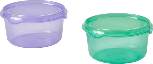 Изображение товара Набор контейнеров Ikea Прута 805.967.08 (2шт, сиреневый/зеленый)