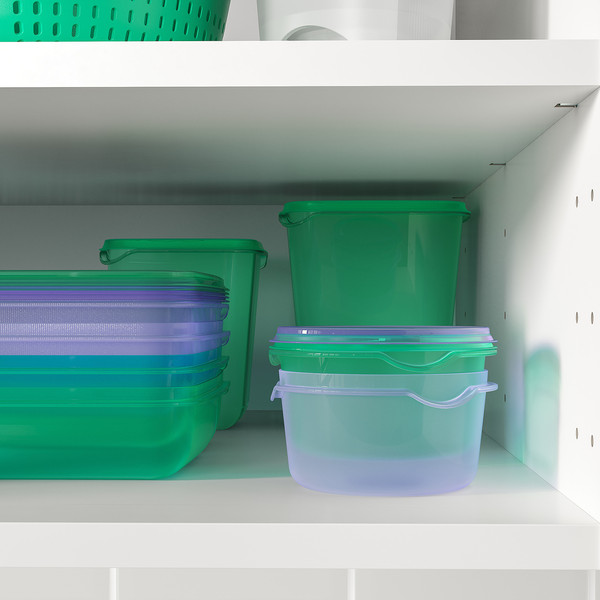 Изображение товара Набор контейнеров Ikea Прута 805.967.08 (2шт, сиреневый/зеленый)