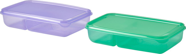 Изображение товара Набор контейнеров Ikea Прута 605.967.09 (2шт, сиреневый/зеленый)