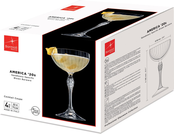 Изображение товара Набор бокалов Bormioli Rocco Америка'20е 1.22137-4 (4шт)