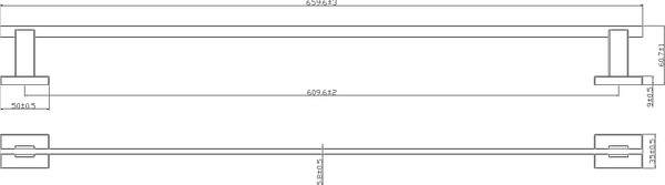 Изображение товара Набор аксессуаров для ванной Lauter 21TS1017 + 21TS1013 (Chrome, 2 предмета)
