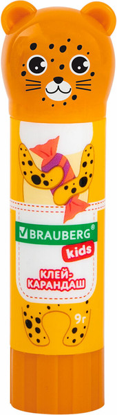 Изображение товара Клей-карандаш Brauberg Kids. Зверята: панда, слон, леопард / 272473 (3шт)