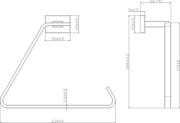 Изображение товара Набор аксессуаров для ванной Lauter 21TS1010 + 21TS1018 + 21TS1012 (Matt Black, 3 предмета)