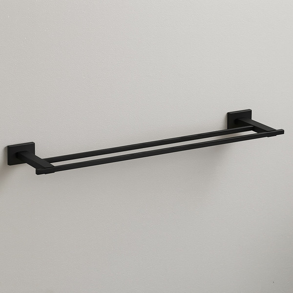 Изображение товара Набор аксессуаров для ванной Lauter 21TS1018 + 21TS1012  (Matt Black, 2 предмета)