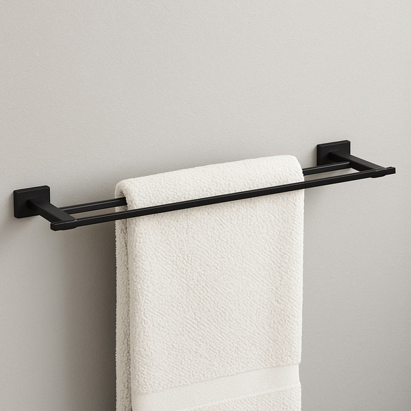 Изображение товара Набор аксессуаров для ванной Lauter 21TS1018 + 21TS1012  (Matt Black, 2 предмета)