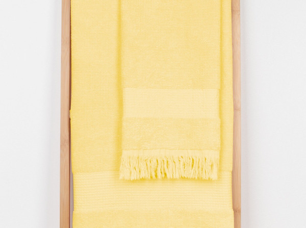 Изображение товара Полотенце Речицкий текстиль Параллель махра 44х90 / 3о403.098ж1 (светло-желтый)