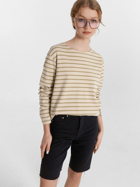 Изображение товара Джемпер Mark Formelle 122768 (р.164/170-104-110, полоска на жемчужном)