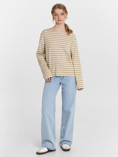 Изображение товара Джемпер Mark Formelle 122768 (р.164/170-104-110, полоска на жемчужном)