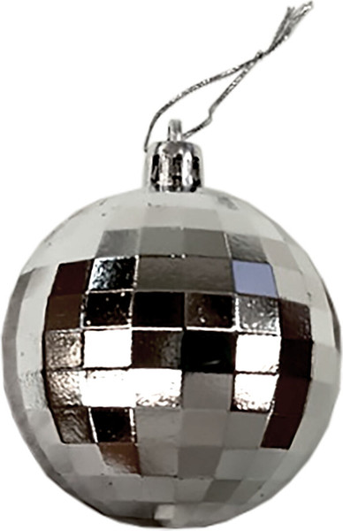 Изображение товара Набор шаров новогодних Золотая сказка 592485 (4шт, серебристый)