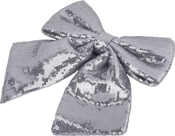 Изображение товара Елочная игрушка Золотая сказка Бант с пайетками / 592481 (серебристый)