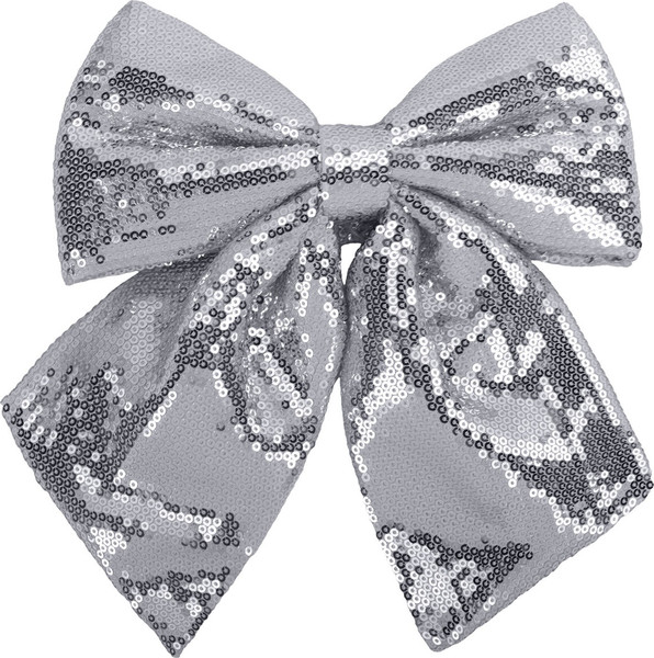 Изображение товара Елочная игрушка Золотая сказка Бант с пайетками / 592481 (серебристый)