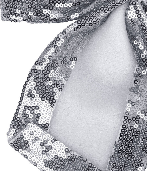 Изображение товара Елочная игрушка Золотая сказка Бант с пайетками / 592481 (серебристый)