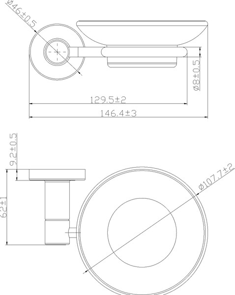Изображение товара Набор аксессуаров для ванной Lauter 21TS20115 + 21TS20113 (Chrome, 2 предмета)