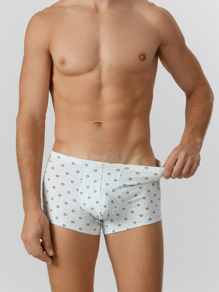 Изображение товара Комплект мужских трусов Mark Formelle 411122-4 (р.90-100, узор на меланже/камень/беж узор на черном/коричневый)