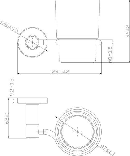 Изображение товара Набор аксессуаров для ванной и туалета Lauter 21TS20115 + 21TS20111 (Chrome, 2 предмета)