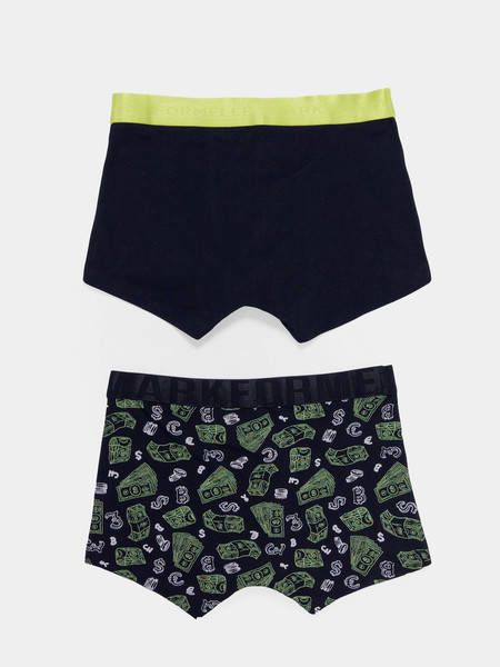 Изображение товара Комплект мужских трусов Mark Formelle 411215-2 (р.82-92, кэш на черном/черный)