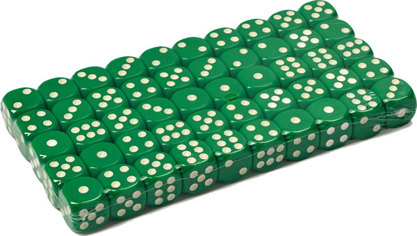 Изображение товара Набор кубиков для настольной игры Sima-Land 10613132 (50шт, зеленый)