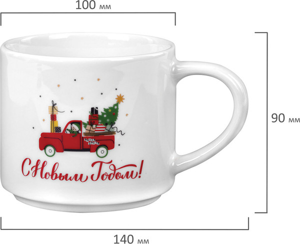 Изображение товара Кружка Золотая сказка Машинка / 592545